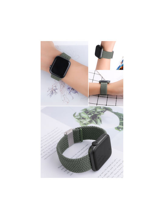 Hurtel Fabric Strap Fabric Green (Apple Watch 42/44/45mm)