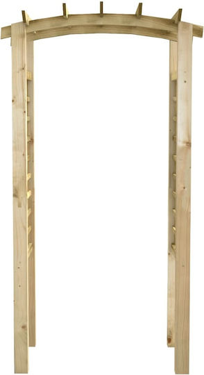 Garden Arch from Wood in Brown Colour 110x60x210cm