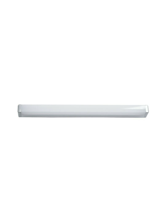 GloboStar Renata Modern Lamp Bathroom with Integrated LED and Natural White Light Silver 60x5.5cm