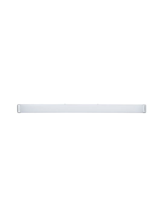 GloboStar Renata Modern Lamp Bathroom with Integrated LED and Natural White Light Silver 60x5.5cm