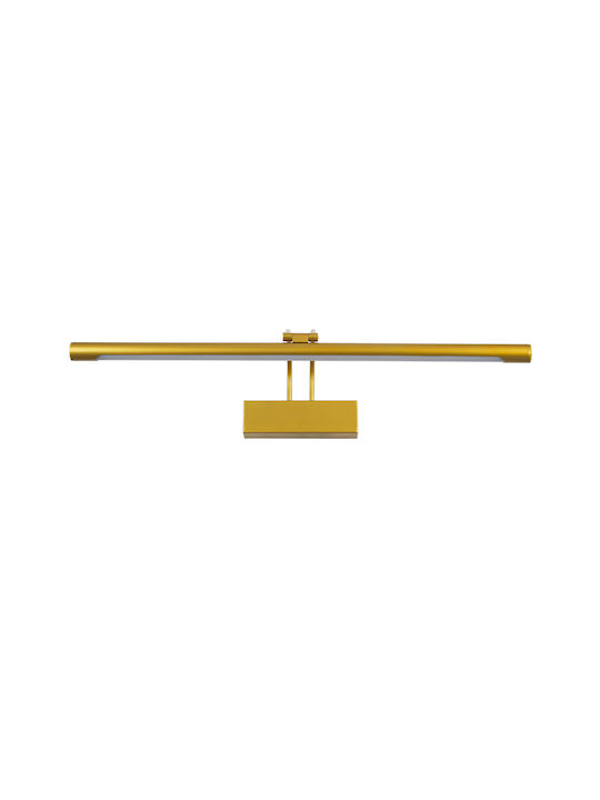 GloboStar Laura Modern Lamp Bathroom with Integrated LED and Natural White Light Gold 60x13cm