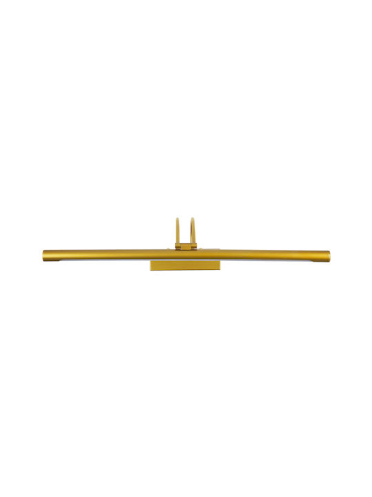 GloboStar Laura Modern Lamp Bathroom with Integrated LED and Natural White Light Gold 60x13cm