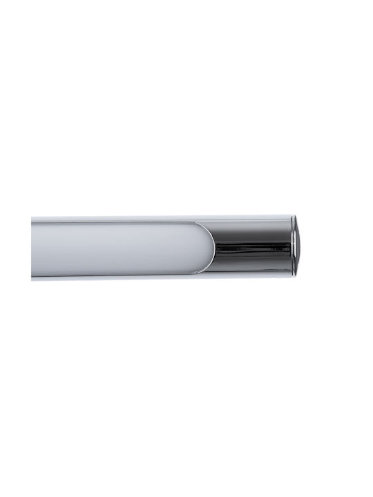 GloboStar Laura Modern Lamp Bathroom with Integrated LED and Natural White Light Silver 60x13cm
