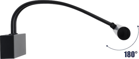 GloboStar Laura Modern Leuchte Badezimmer mit Integrierter LED und Neutralweißes Licht Schwarz 60x13cm