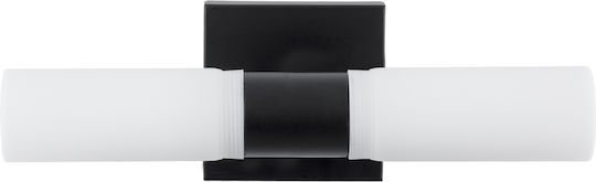 GloboStar Anais Modern Leuchte Badezimmer mit Fassung G9 Schwarz 34x11cm