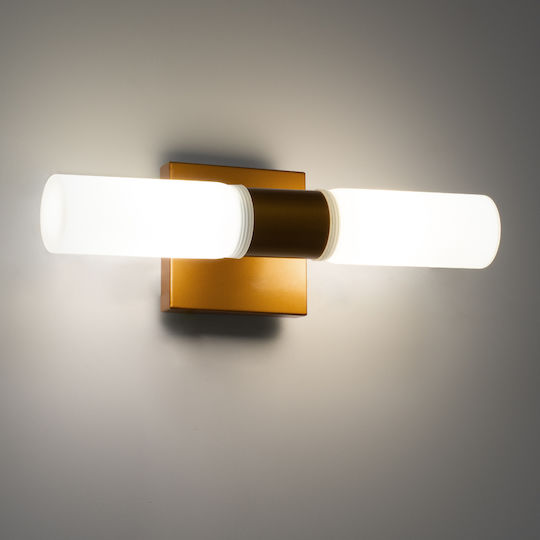 GloboStar Anais Modern Leuchte Wand mit Fassung G9 Kupfer 34x11cm