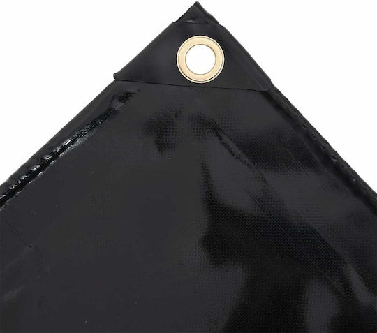 vidaXL Waterproof Tarpaulin 650gr/m² 3x5m. Heavy Duty Black