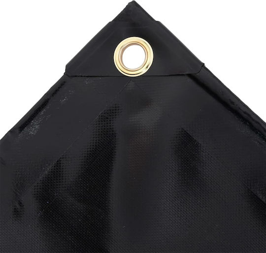 vidaXL Waterproof Tarpaulin 650gr/m² 3x5m. Heavy Duty Black