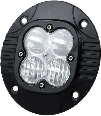 GloboStar Pro Series Waterproof LED Headlight Ψυχρός Λευκός Φωτισμός Universal with White Lighting 1pcs LK