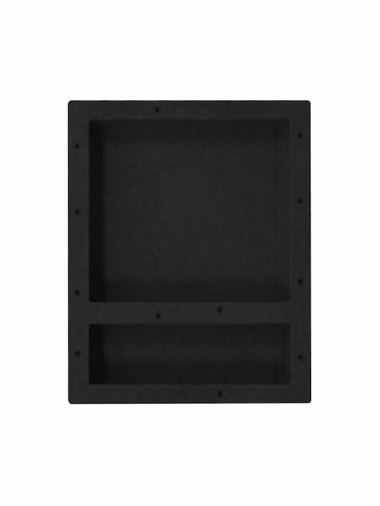 vidaXL Wall Mounted Bathroom Shelf Plastic with 1 Shelf 51x41x10cm