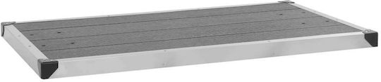 vidaXL Pool Shower from Aluminum 62x62cm Silver