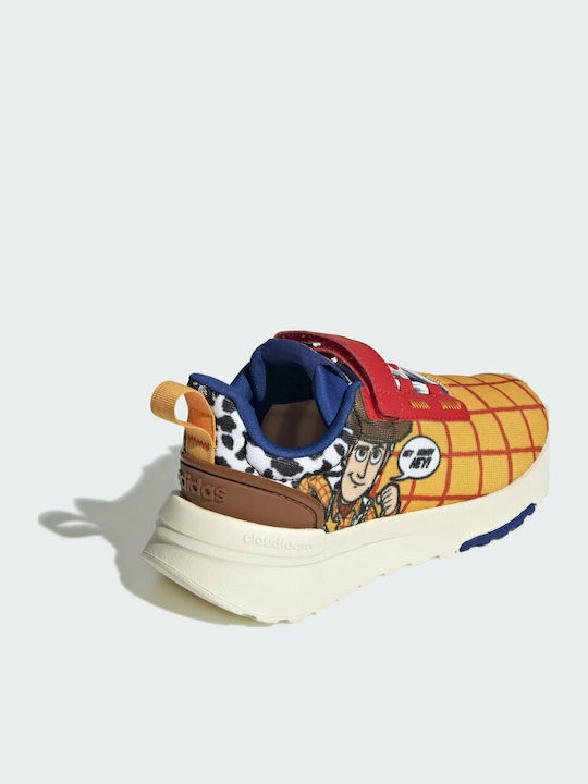 X Disney Racer TR21 Toy Story Woody Παιδικά Sneakers με Σκρατς Semi Solar Gold / Off White / Royal Blue