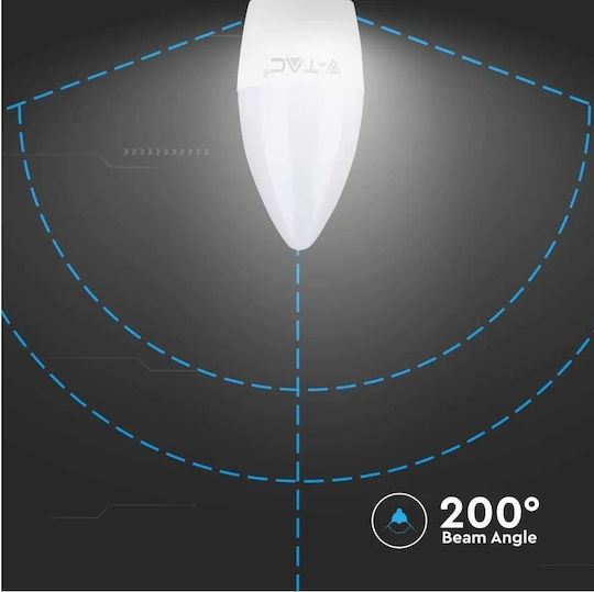 V-TAC Cri >80 Бяло LED крушка 4.5W 105mm за фасунга E27 Топло бяло 470лм