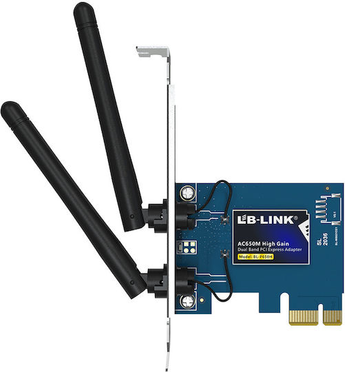 LB-Link Безжична мрежова карта Wi-Fi 5 - Wi-Fi 5 (650Mbps) PCI-e