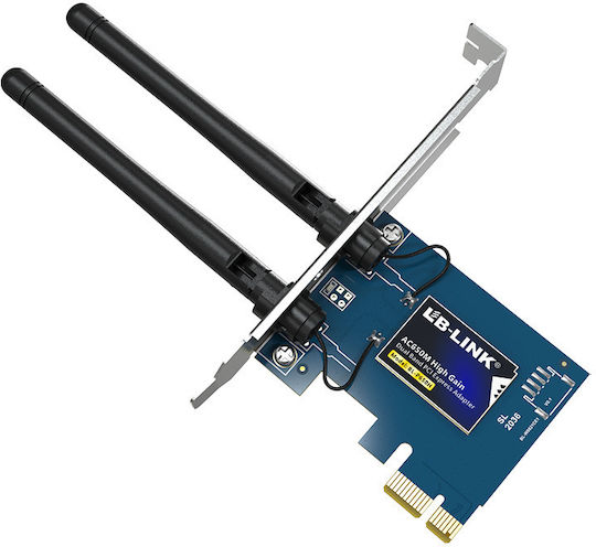 LB-Link Безжична мрежова карта Wi-Fi 5 - Wi-Fi 5 (650Mbps) PCI-e