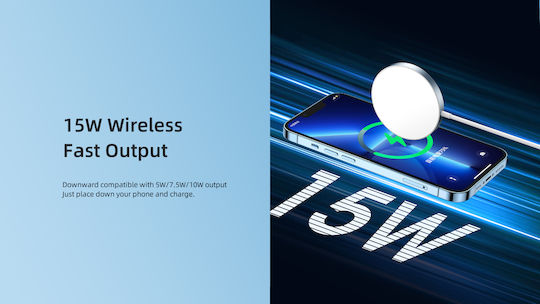 Remax Φορτιστής Magsafe 15W Λευκός (Jinga)