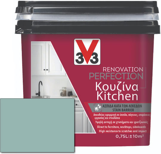 V33 Renovation Perfection Χρώμα Agave Green Satin 750ml 121660