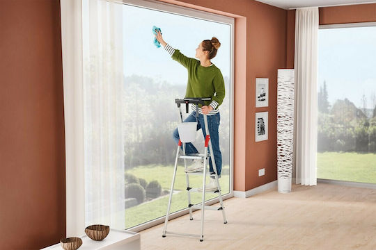 Hailo Scară Aluminiu cu 4+1 Trepte 307buc
