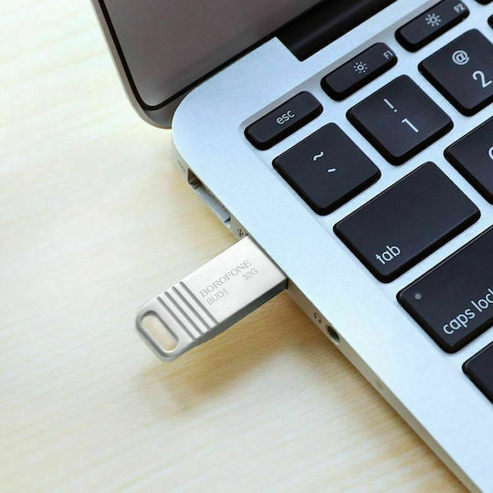 Borofone BUD1 8GB USB 2.0 Stick Silver