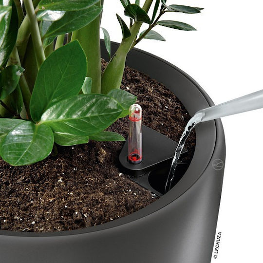 Lechuza Rondo Self-watering Plastic Flower Pot Red 32.5x32.5x56.5cm