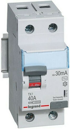 Legrand Phase 2-Pole Earth Leakage Relay 40A