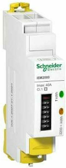 Schneider Electric Electric Panel Meters Kilowatt Meter Analog Rail Single Phase A9MEM2000