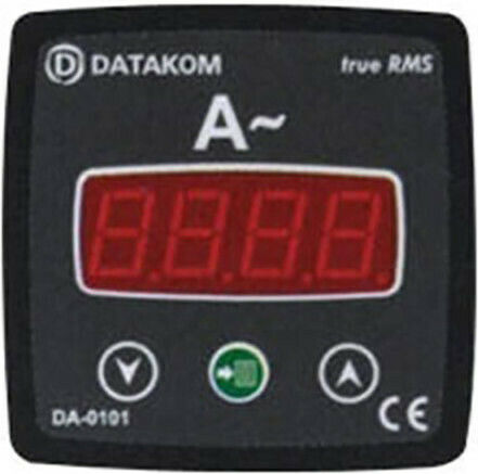 Datakom DA-0101-72 Αμπερόμετρο Ηλεκτρολογικού Πίνακα Ψηφιακό Μονοφασικό Ψηφιακό Μονοφασικό (72x72mm) 01.034.0208