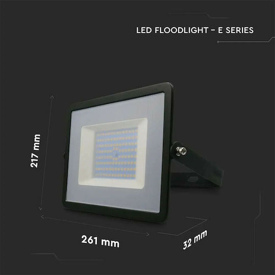 V-TAC Wasserdicht LED Flutlicht 100W Kaltweiß 6500K IP65