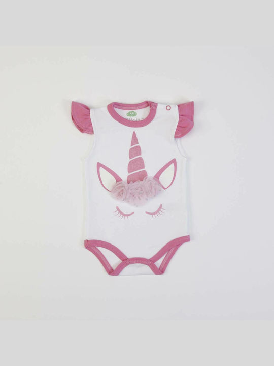 Fs Baby set bodysuit and skirt white-pink