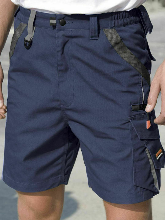 Result Reflective Work Shorts Blue