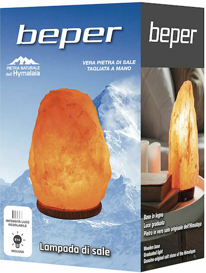 Beper Dekorative Lampe Himalaya-Salz Orange