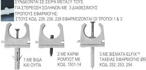 Elvhx Electrical Conduit Bracket made of Plastic 228