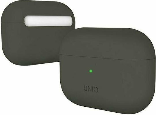 Uniq Lino Hülle Silikon Grey Moss für Apple AirPods Pro