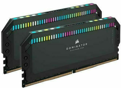 Corsair Dominator Platinum RGB 64GB DDR5 RAM with 2 Modules (2x32GB) and 5600 Speed for Desktop