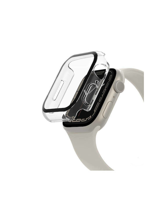 Belkin ScreenForce TemperedCurve Πλαστική Θήκη με Τζαμάκι σε Διάφανο χρώμα για το Apple Watch 45mm