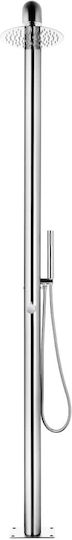 vidaXL Pool Shower with Width 12cm Silver