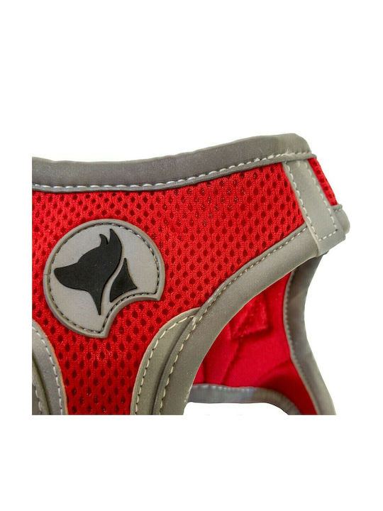 Croci Hundegeschirr Weste Hiking Harness Reflective Rot Groß 46-53cm C5081163
