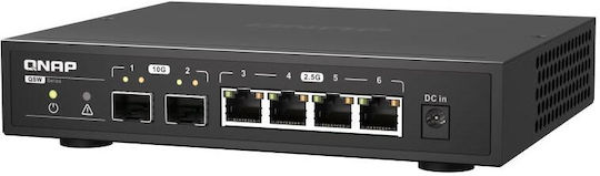 QNap QSW-2104-2S Unmanaged L2 Switch with 4 Ethernet Ports and 2 SFP Ports