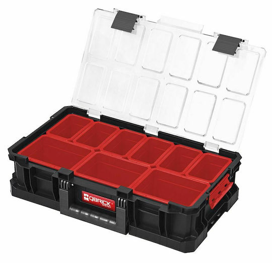 Qbrick На колела Пластмасов Скрин 4 отделения с кутия за инструменти Ш52.6xД38xВ69см.