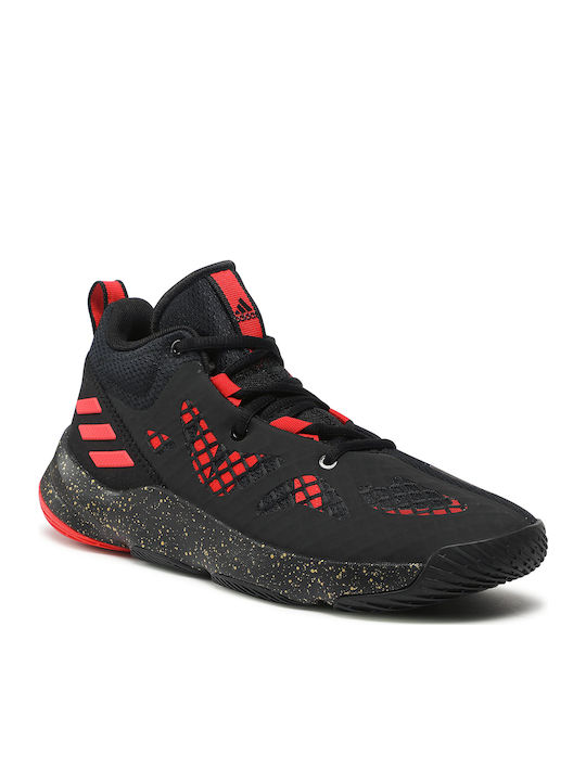 Pro N3xt 2021 Ψηλά Μπασκετικά Παπούτσια Core Black / Vivid Red