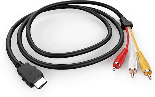 Cable HDMI male - Composite male 1.5m