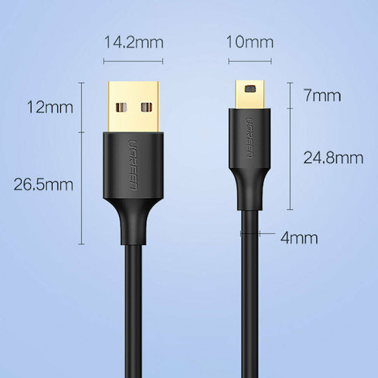 Ugreen 0.5m USB 2.0 Cable A-Male to mini B-Male (10354)