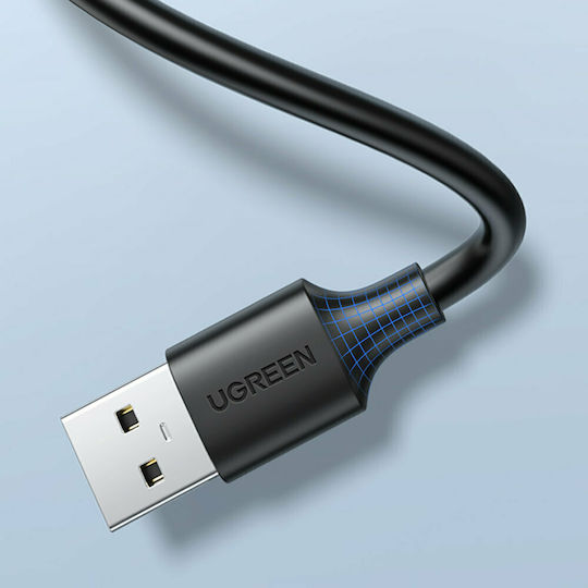 Ugreen USB 2.0 Cable USB-A male - USB-A female Μαύρο 0.5m (10313)