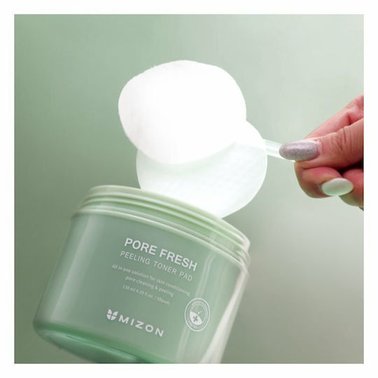 Mizon Pore Fresh Peeling Tücher Für Gesichtspeelings 60 Stück
