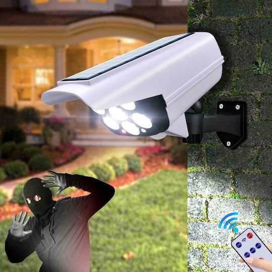 Verk Group Solar Dummy Surveillance Bullet Camera with LED Lighting White