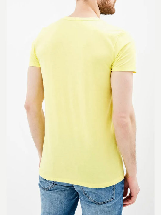 Tom Tailor Men's Short Sleeve T-shirt Yellow