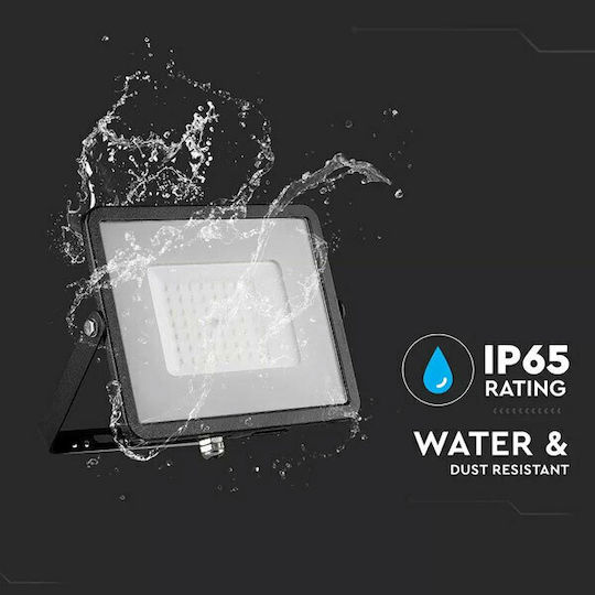 V-TAC Waterproof LED Floodlight 50W Warm White 3000K IP65