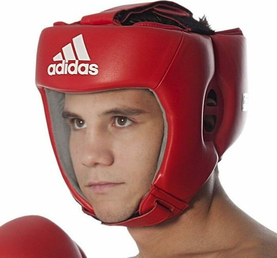 adidas Боксова каска за Възрастни Отворено лице Кожена Червена