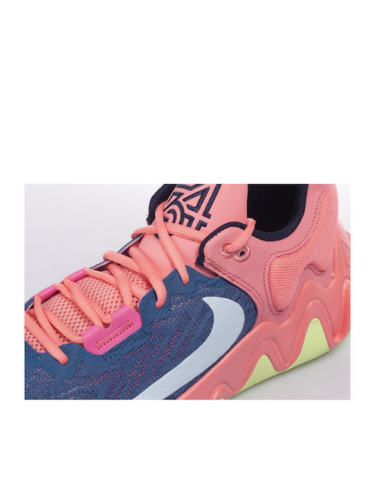 Giannis Immortality 2 Low Basketball Shoes Dark Marina Blue / Pink Gaze / Midnight Navy / Celestine Blue