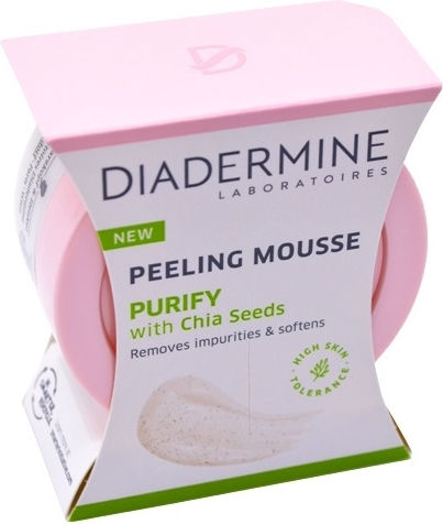 Diadermine Mousse Purify mit Chia Samen Gesichtspeeling Creme 75ml